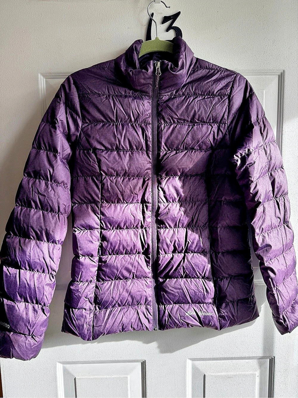 Ladies Eddie Bauer CirrusLite Down Jacket Purple Small